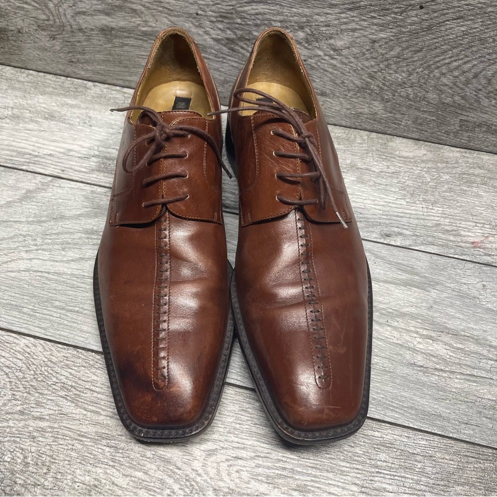 Mezlan Oxford  Dress Shoe US 13 M Mens Leather Brown Vero Cuoio